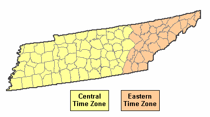 Time Zones Usa Knoxville Tn