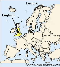 England Time Zone Map