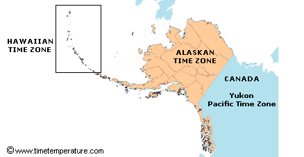 Alaska Time Zone Map Alaska Time Zone