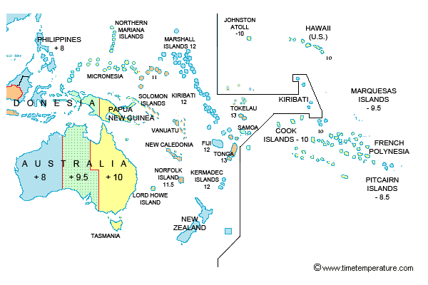 Pacific Time Zone Map - Vinny Jessalyn